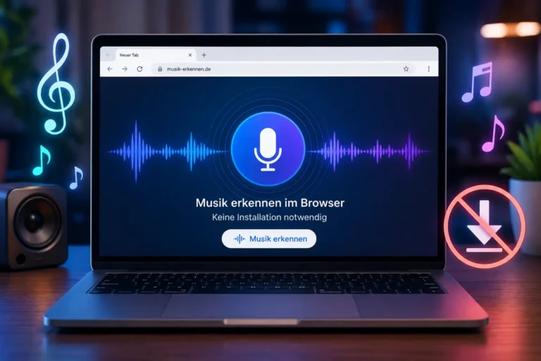 Musik erkennen im Browser Keine Installation notwendig