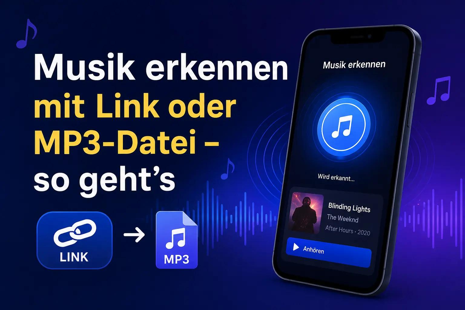 Musik erkennen mit Link oder MP3-Datei – so geht’s